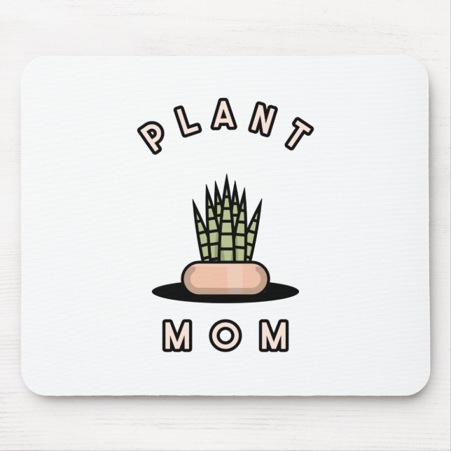 Plant Mom Mouse Pad (Front)