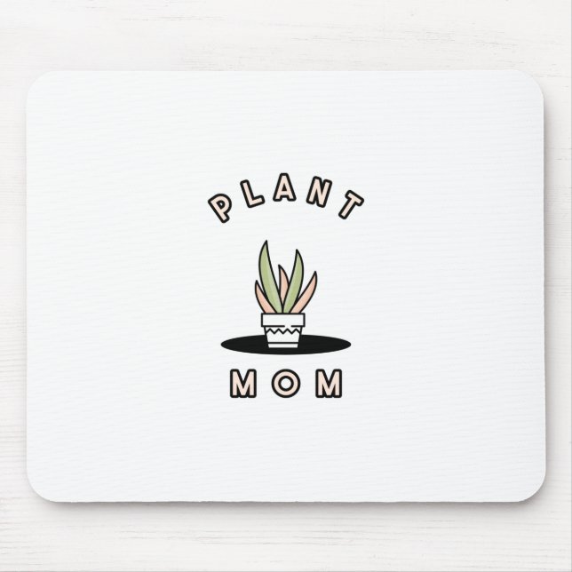 Plant Mom Mouse Pad (Front)