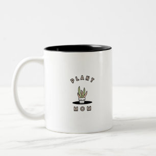 Plant Mom Two-Tone Coffee Mug