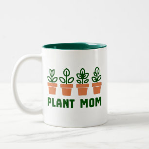 Plant Mom Two-Tone Coffee Mug