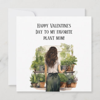 Plant Mom Valentine's Day Holiday Card