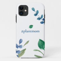 Plant mom watercolor leaves foliage greenery