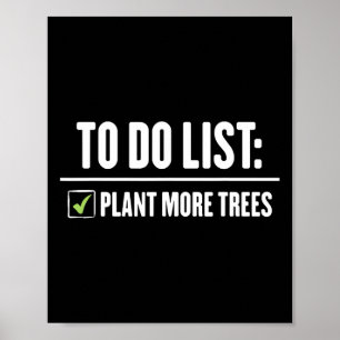Plant More Trees Happy Arbor Day Poster