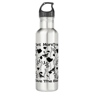 Plant More Trees Save The Bees 710 Ml Water Bottle