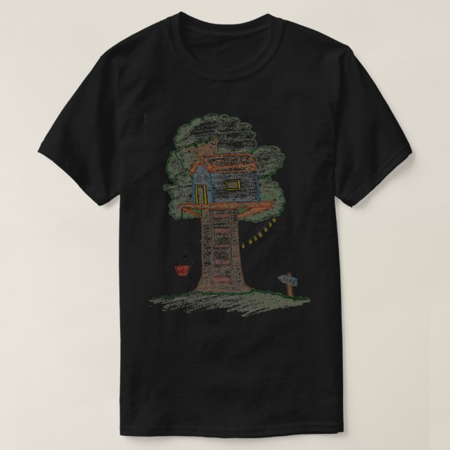 plant more trees treehouse    T-Shirt (Design Front)