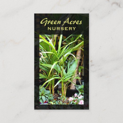 Plant Nursery Business Cards & Profile Cards Zazzle CA
