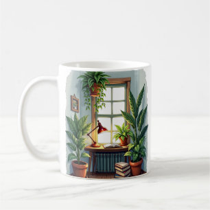 Plant Parents Reading Nook - Cozy Vibes Coffee Mug