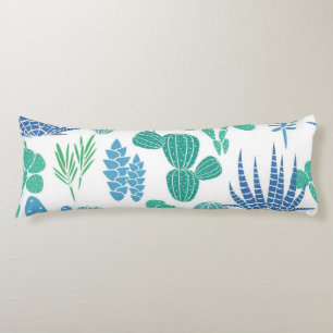 Plant pattern body pillow