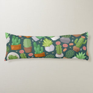 Plant pattern body pillow