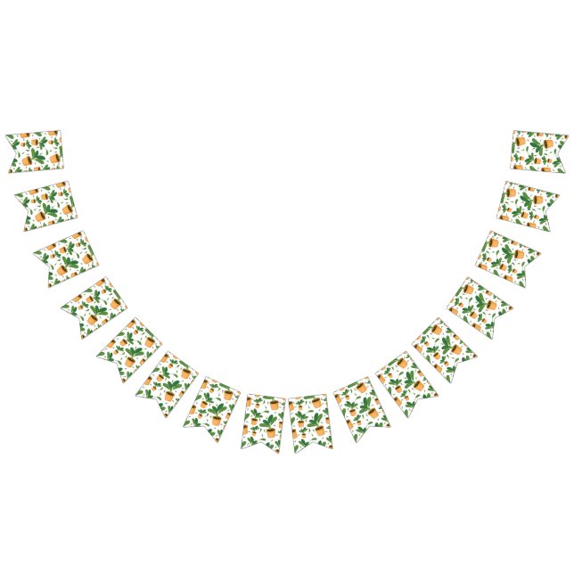 Plant pattern bunting flags (All)