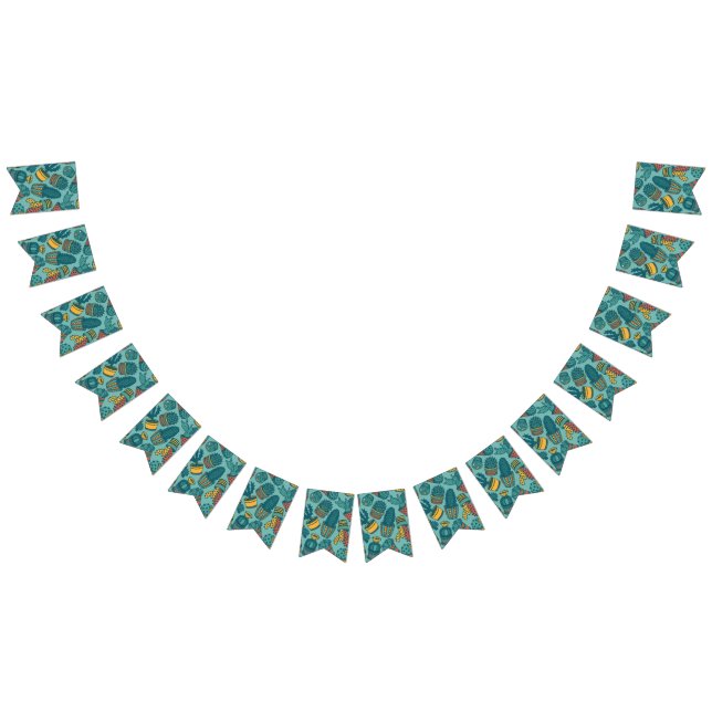 Plant pattern bunting flags (All)