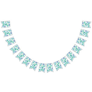 Plant pattern bunting flags