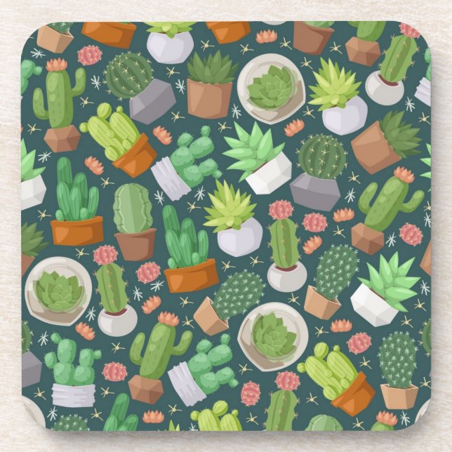 Plant pattern coaster (Front)