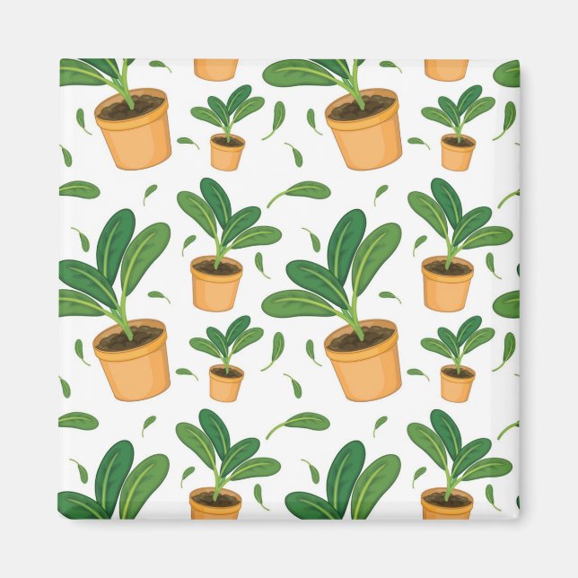 Plant pattern magnet (Front)