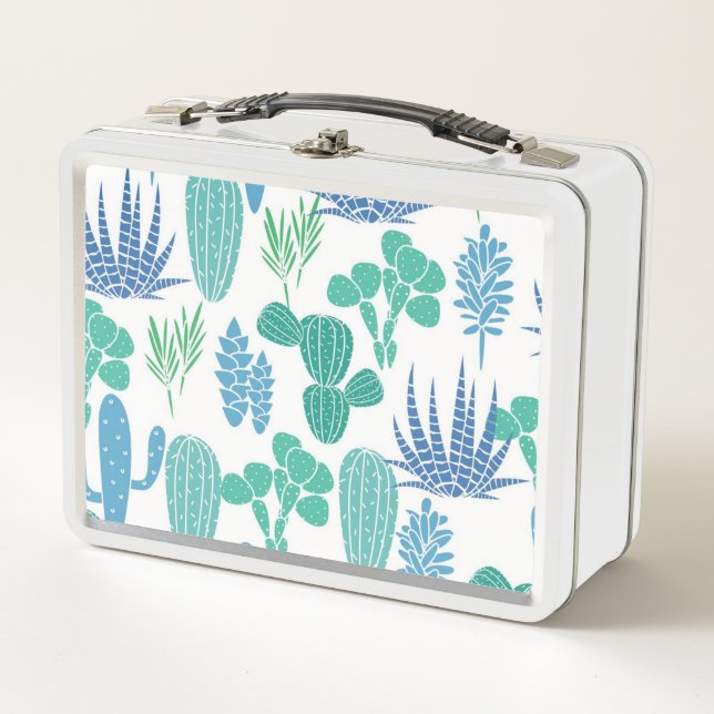 Plant pattern metal lunch box (Front)