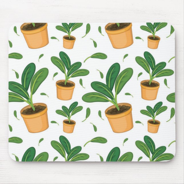 Plant pattern mouse pad (Front)
