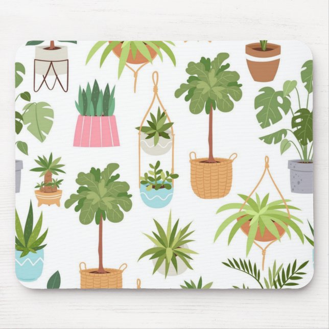 Plant pattern mouse pad (Front)