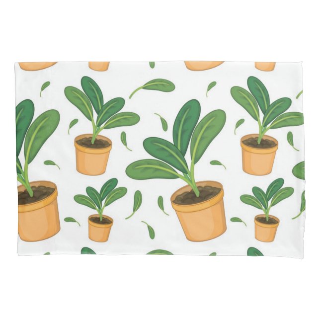 Plant pattern pillowcase (Front)