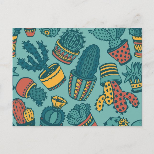 Plant pattern postcard (Front)