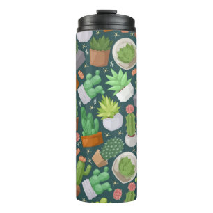 Plant pattern thermal tumbler