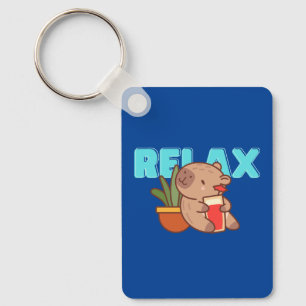 Plant Pot Capybara Keyholder Keychain