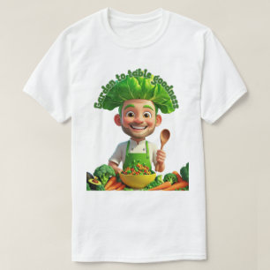 Plant-Powered Chef – Cooking with Kindness T-Shirt