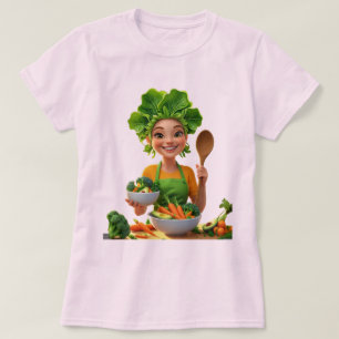 Plant-Powered Chef – Cooking with Kindness T-Shirt