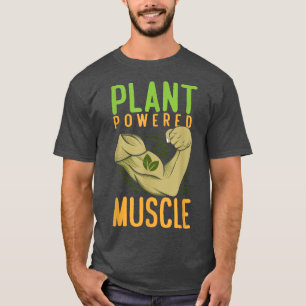 Plant Powered Muscle Vegan Bodybuilder Vegetarian T-Shirt