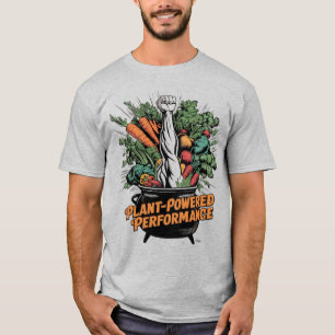 Plant-Powered Performance   Vibrant Vegan Athlete T-Shirt
