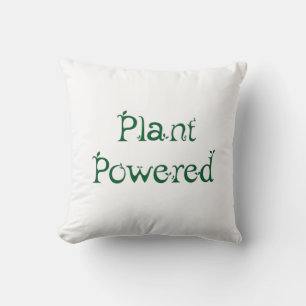 Plant Powered Throw Pillow