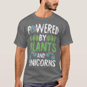 Plant Powered Vegetarian Funny Unicorn Veggie Vega T-Shirt