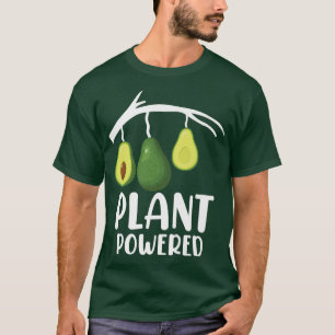 Plant Powered Vegetarian Plant Based Avocado Vegan T-Shirt