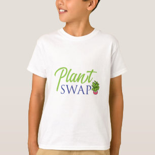 Plant Swap Green Leaf Illustration T-Shirt