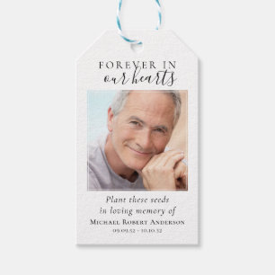 Plant These Seeds In Loving Memory Funeral Favour Gift Tags