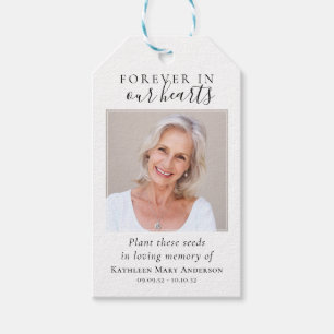 Plant These Seeds In Loving Memory Funeral Favour Gift Tags