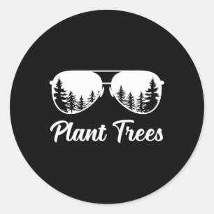 Plant Trees Earth Day For Plant Trees Arbor Day  Classic Round Sticker