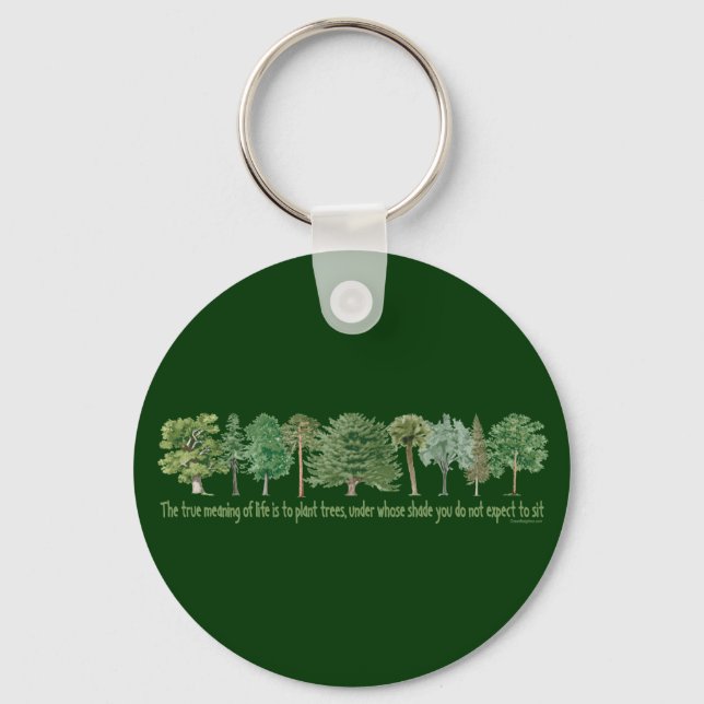Plant Trees Keychain (Front)