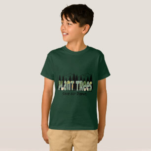 Plant Trees, Save our Planet Cool- Green T-Shirt