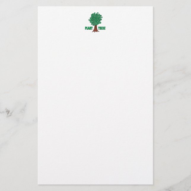 Plant Trees Stationery (Front)