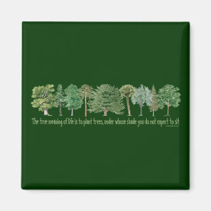 Plant Trees - Tree Lover, Hugger Magnet