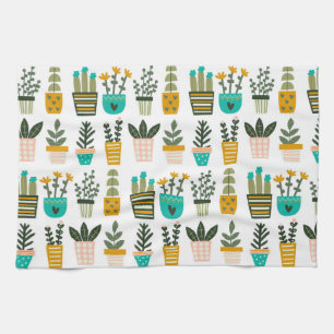 Plant Wall Art Kitchen Towel