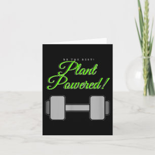 Plant Wered Gym Motivation Vegetarian Card