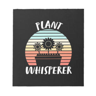 Plant Whisperer Retro Vintage Notepad