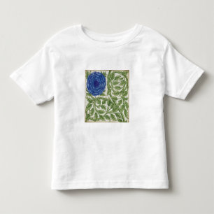 Plant with a blue flower (w/c on paper) toddler t-shirt