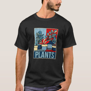 Plant Women Florist Gardening Mom Retro Plants T-Shirt