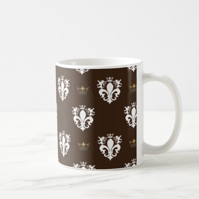 plantagenet symbol pattern coffee mug (Right)