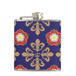 Plantagenets fleur patterns hip flask
