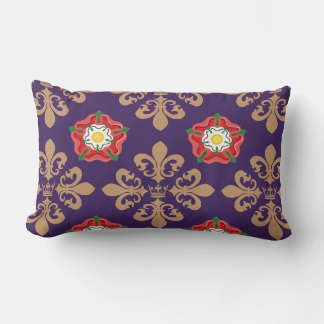 Plantagenets fleur patterns lumbar pillow (Front)