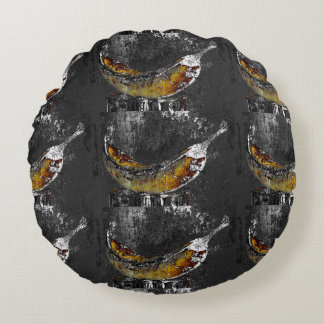 plantain plain round pillow