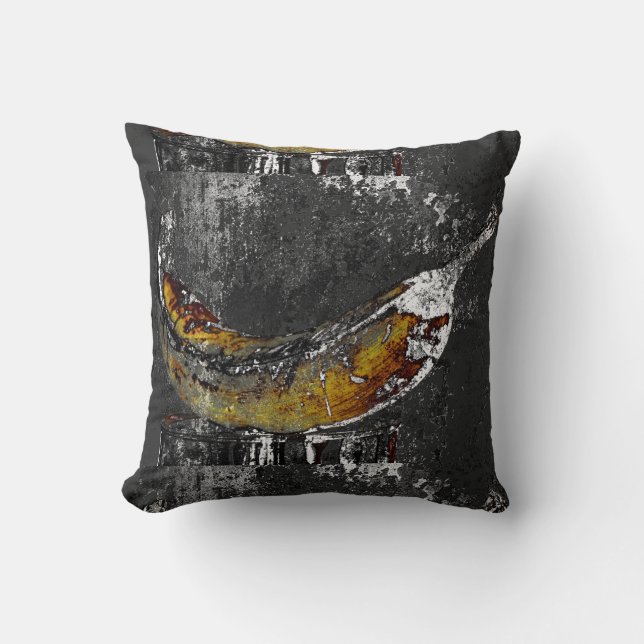 plantain plain throw pillow (Front)